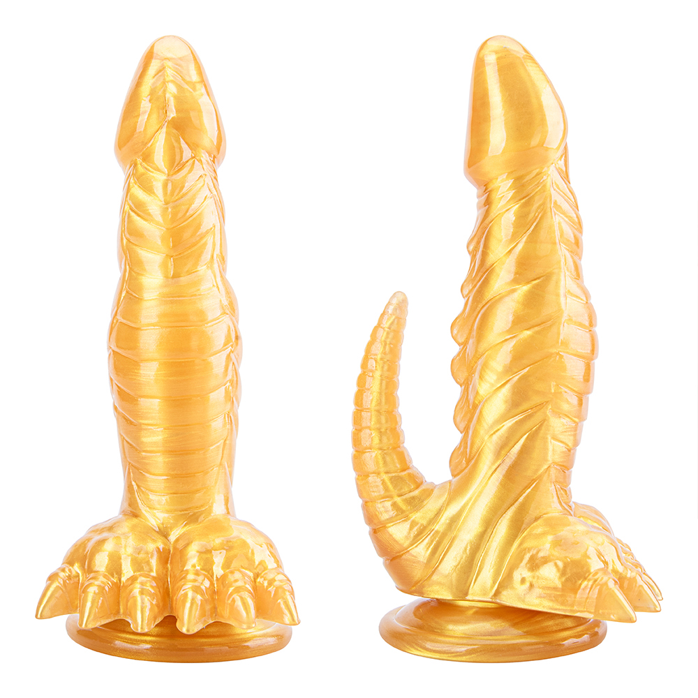 Women's Fantasy Monster Alien Dildo Big Animal Horse Dog Knot Design Thick Huge Anal Dildo with Heating