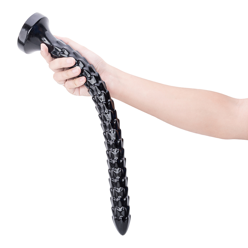 Custom Wholesale Black Long Thin Massage Dildo Fun Toy for Couples