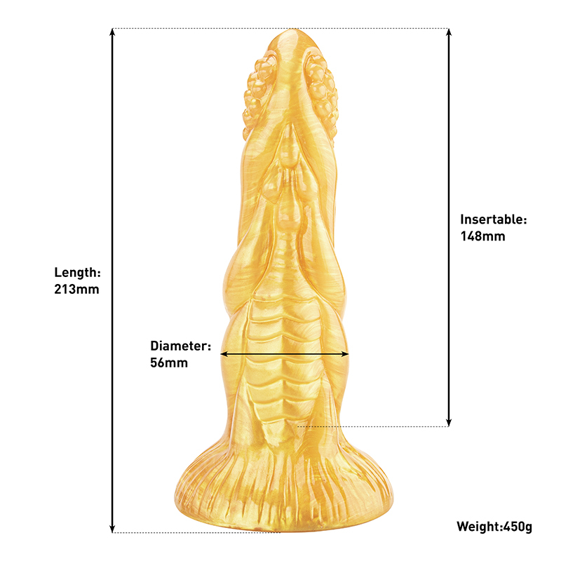 Unisex Soft Alien Dildo Realistic Monster Alien Dildo Adult PVC Toy for Men and Women