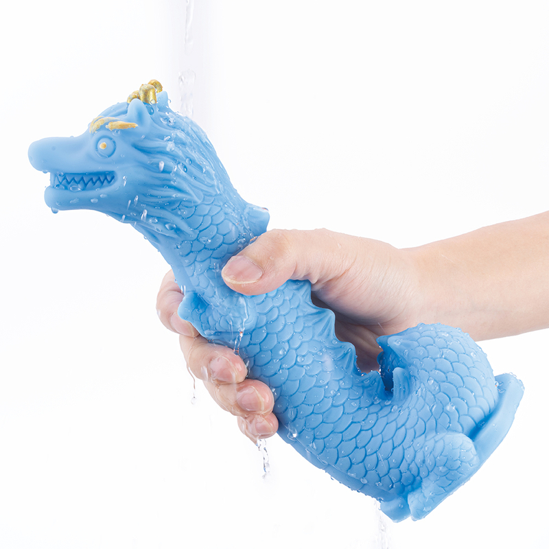 High Quality Bule Dragon Silicone Realistic Penis Adult Toy Dildo