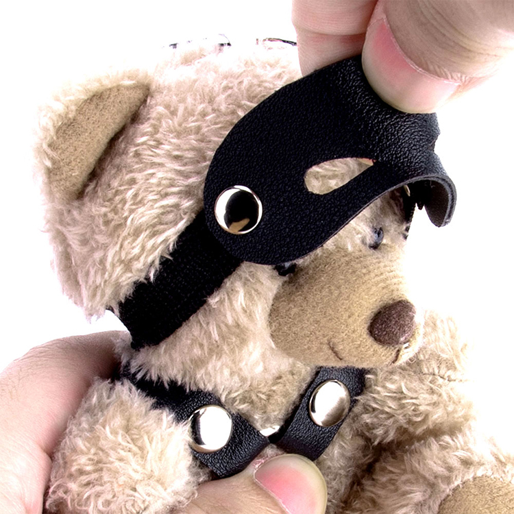 Bondage Cute Bear Adult Sex Toys Key Chain PU Leather