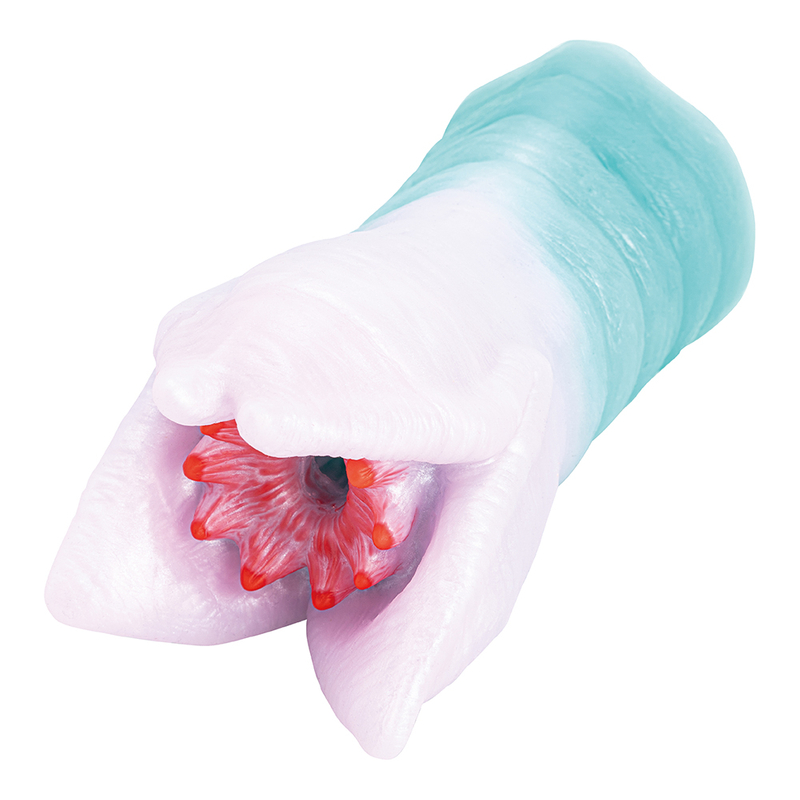 Silicone Flower Monster Masturbator Channel Sex Toy