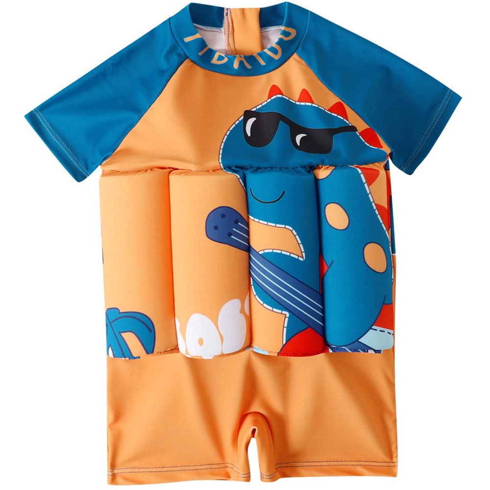 YanHoo Built In Float Swimsuit Toddler Boy Kids Gilrs One Piece Floatation Adjustable Buoyancy Baby Suit Swim Swimwear Bathing