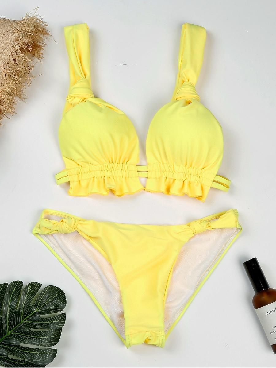 cute yellow swimsuits