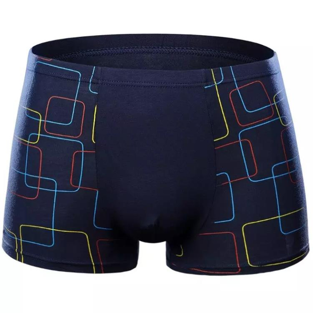 Boxer rayé homme