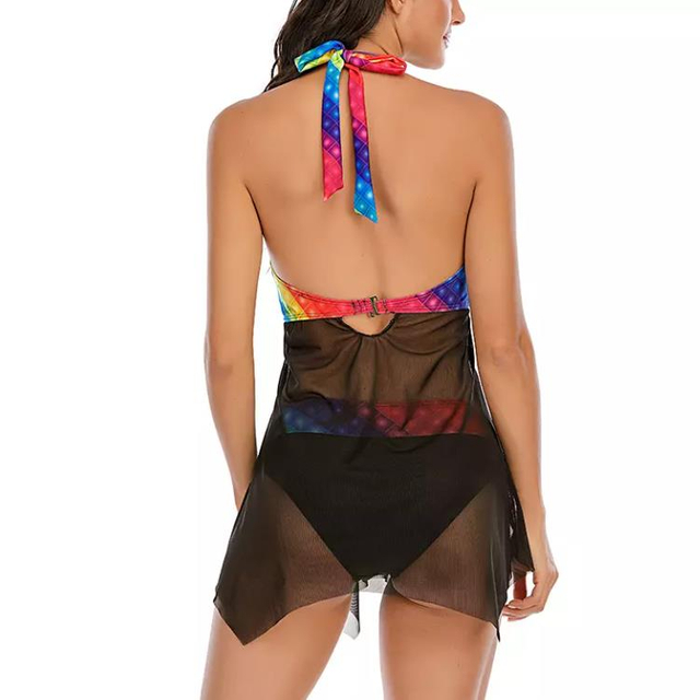 Tummy Control Skirt Tankini Beachwear