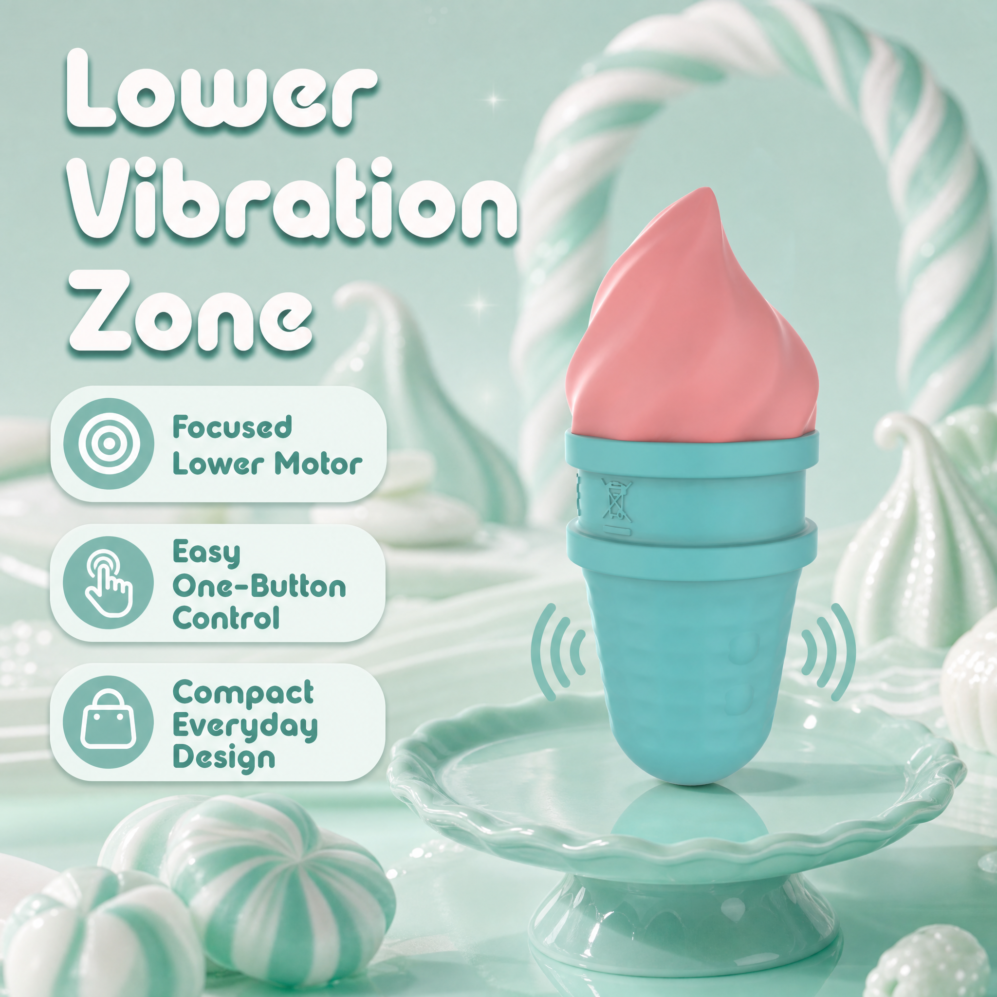 Ice Cream Vibrator, Pocket Vibrator, Hidden Adult Toy