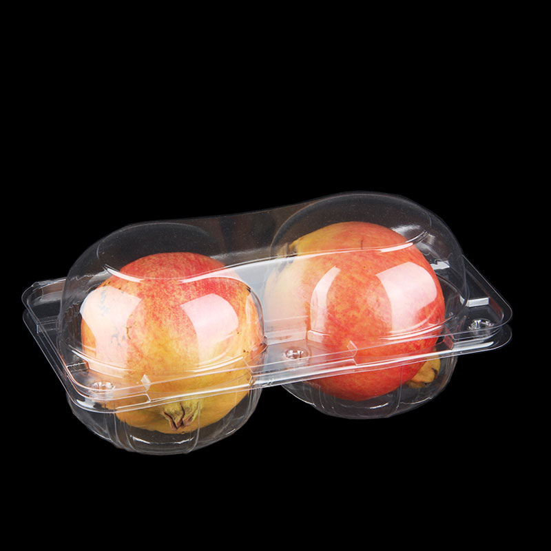 Strukturdisplay aus PET-Box mit zwei F&auml;chern