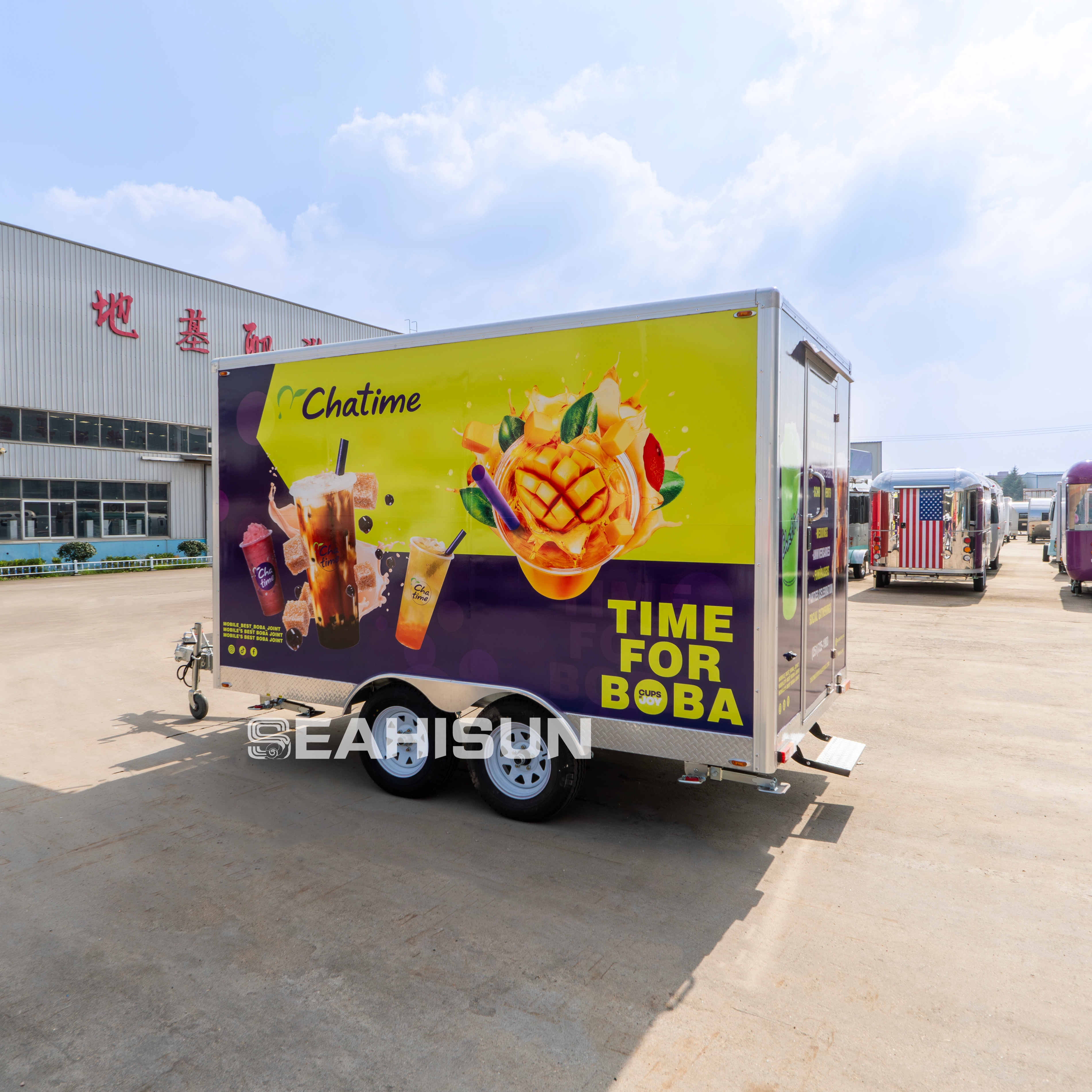 Esterno e layout personalizzati per il food truck mobile
