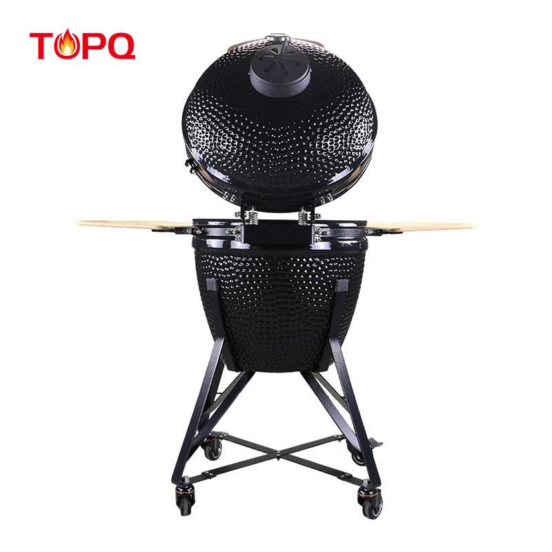 Kamado grill การตั้งค่ากลางแจ้ง