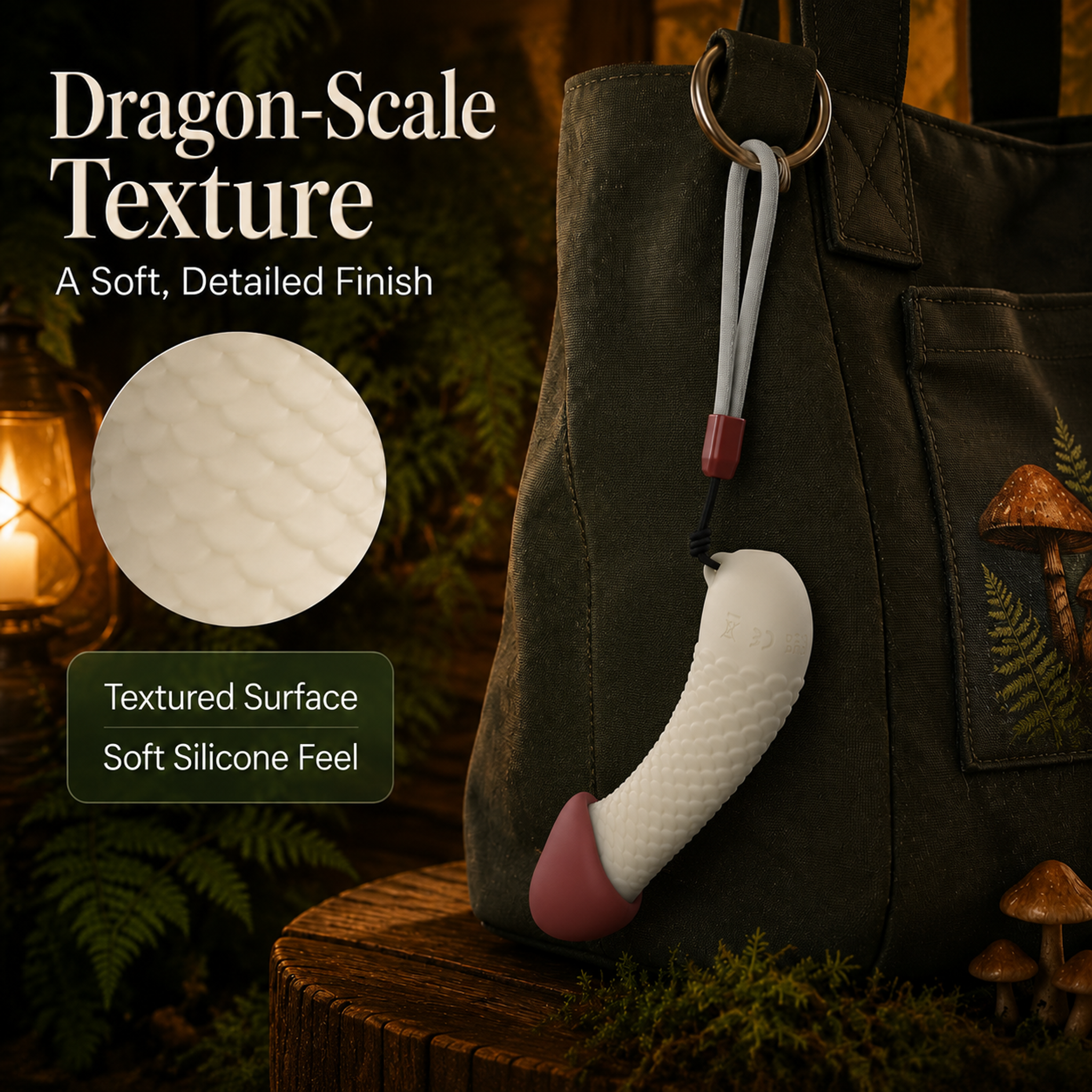 Dragon Scale Mushroom, Magic Mushroom Series, Pendant