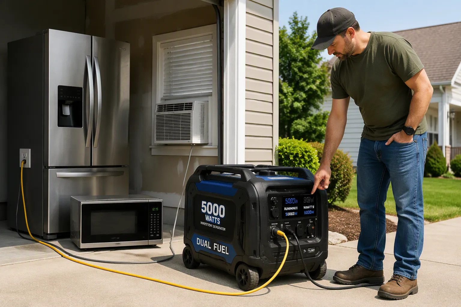 Co może uruchomić generator inwerterowy o mocy 5000 W