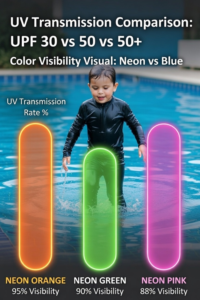 UV Transmission Comparison - Neon Orange, Neon Green, Neon Pink UV Transmission Comparison - Neon Orange, Neon Green, Neon Pink