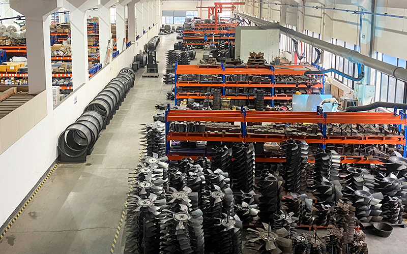 Sistema de ventilador centr&iacute;fugo industrial