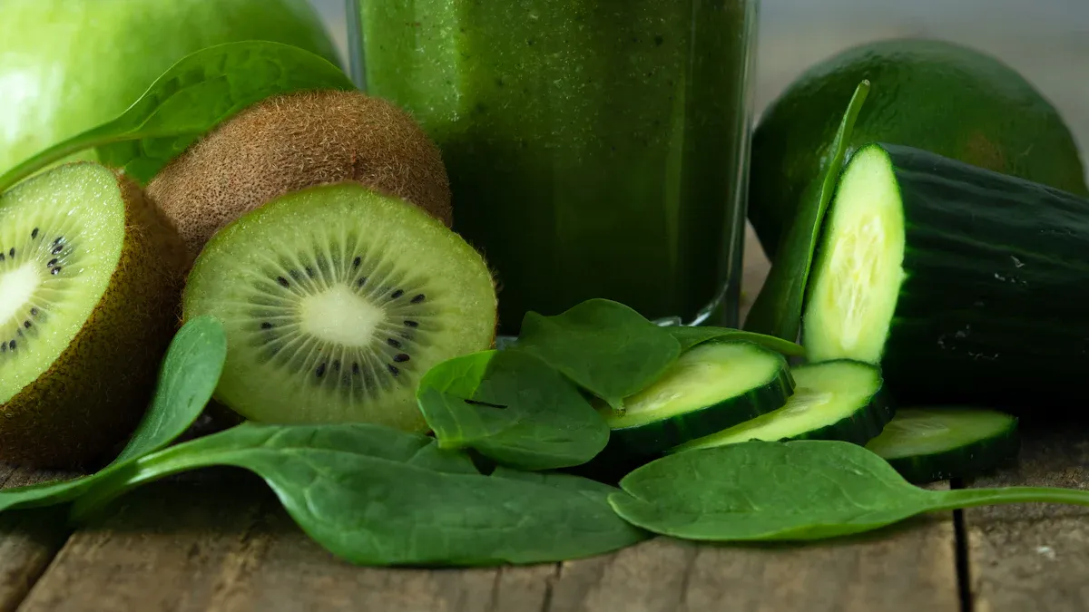 Poudre de l&eacute;gumes verts vs aliments entiers
