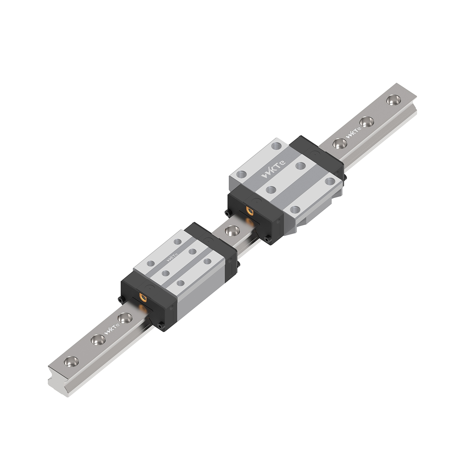 Rollenlinearf&uuml;hrungsschiene mit Bl&ouml;cken